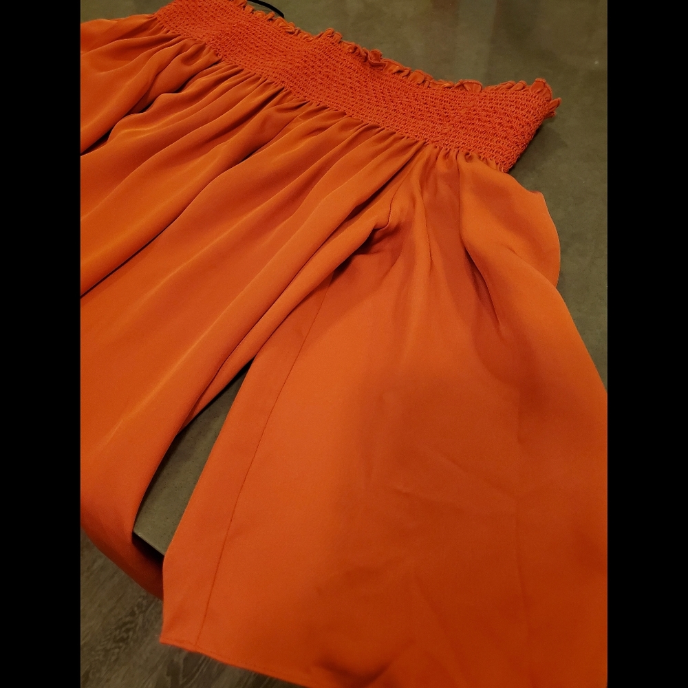 Theory Off The Shoulder Top Color: Rust Orange Si… - image 6